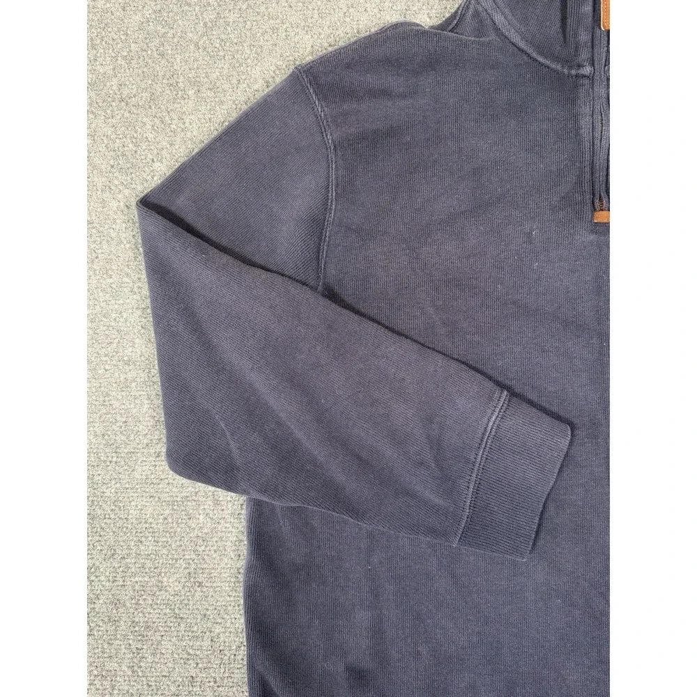 Polo Ralph Lauren Sweater‎ Mens Medium Navy Blue 1/4 Zip Pullover